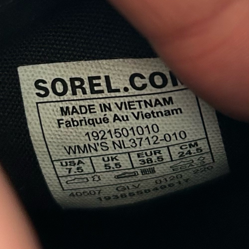 Sorel Black Genuine Leather Cate Chelsea Heeled Boots - Picture 7 of 8